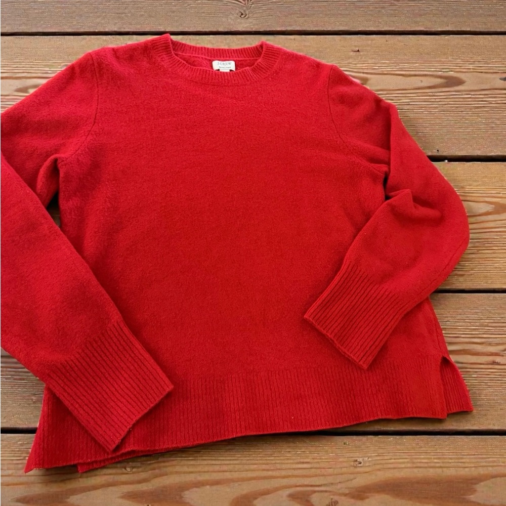 Cozy and Super Soft J. Crew Classic Red Sweater